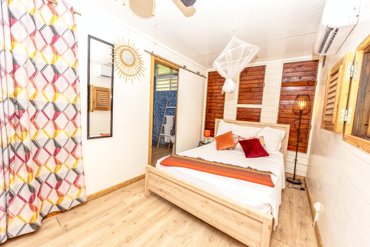 9.Location villa piscine Marie Galante Guadeloupe_Chambre